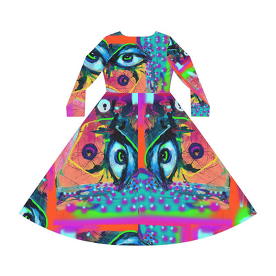 Women's Long Sleeve Dance Dress