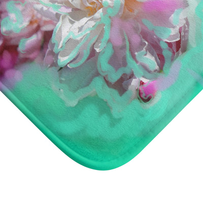 Floral Serenity Bath Mat - Soft and Vibrant Floral Design for Home Décor
