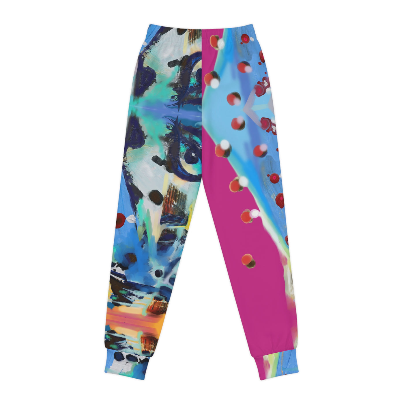 Colorful Youth Joggers - Artistic Design with Abstract Prints