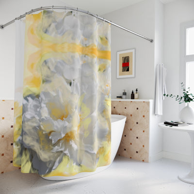 Floral Elegance Shower Curtain - Brighten Your Bathroom with Artistic Design