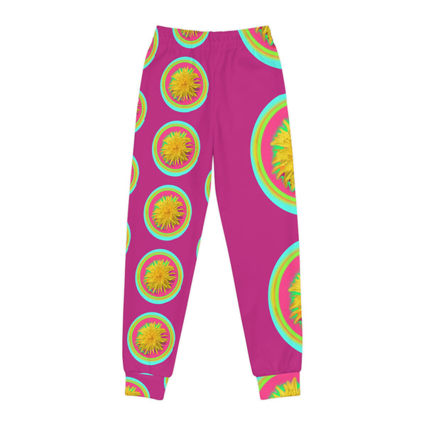 Vibrant Youth Joggers with Colorful Floral Design — Original Artwork | ArtistDione