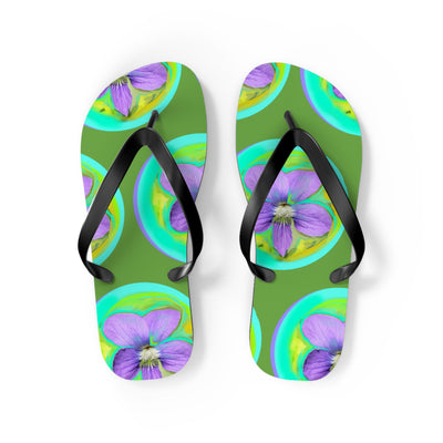 Vibrant Floral Flip Flops - Perfect for Summer and Beach Fun