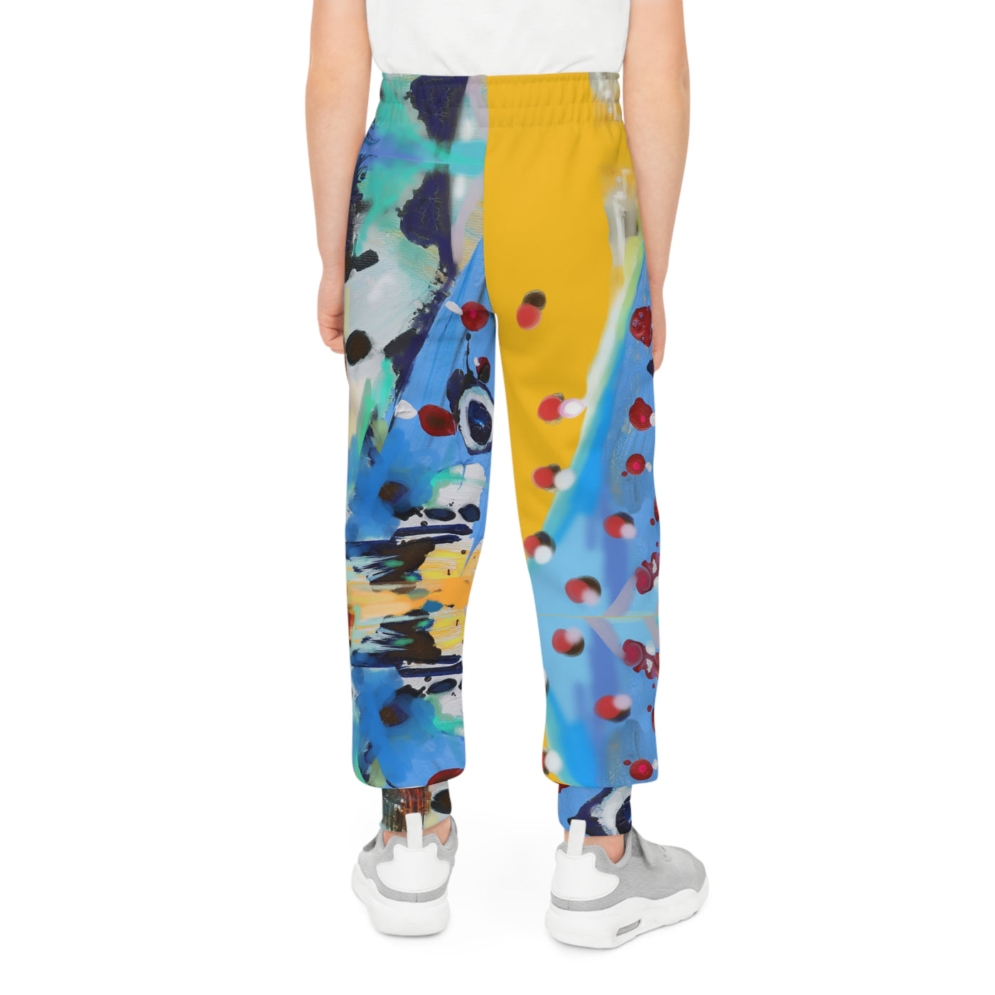 Colorful Youth Joggers with Abstract Art Design