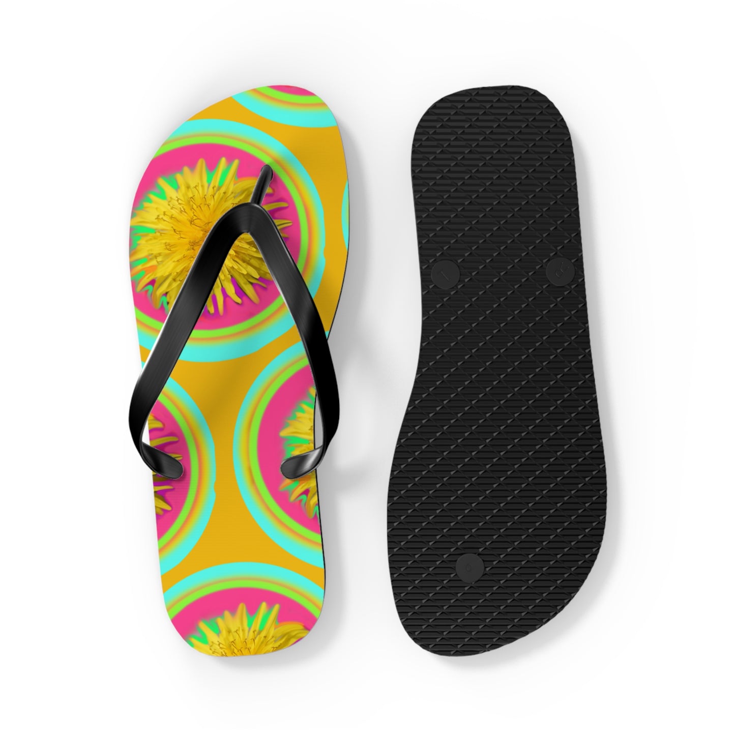 Vibrant Floral Flip Flops for Summer Fun