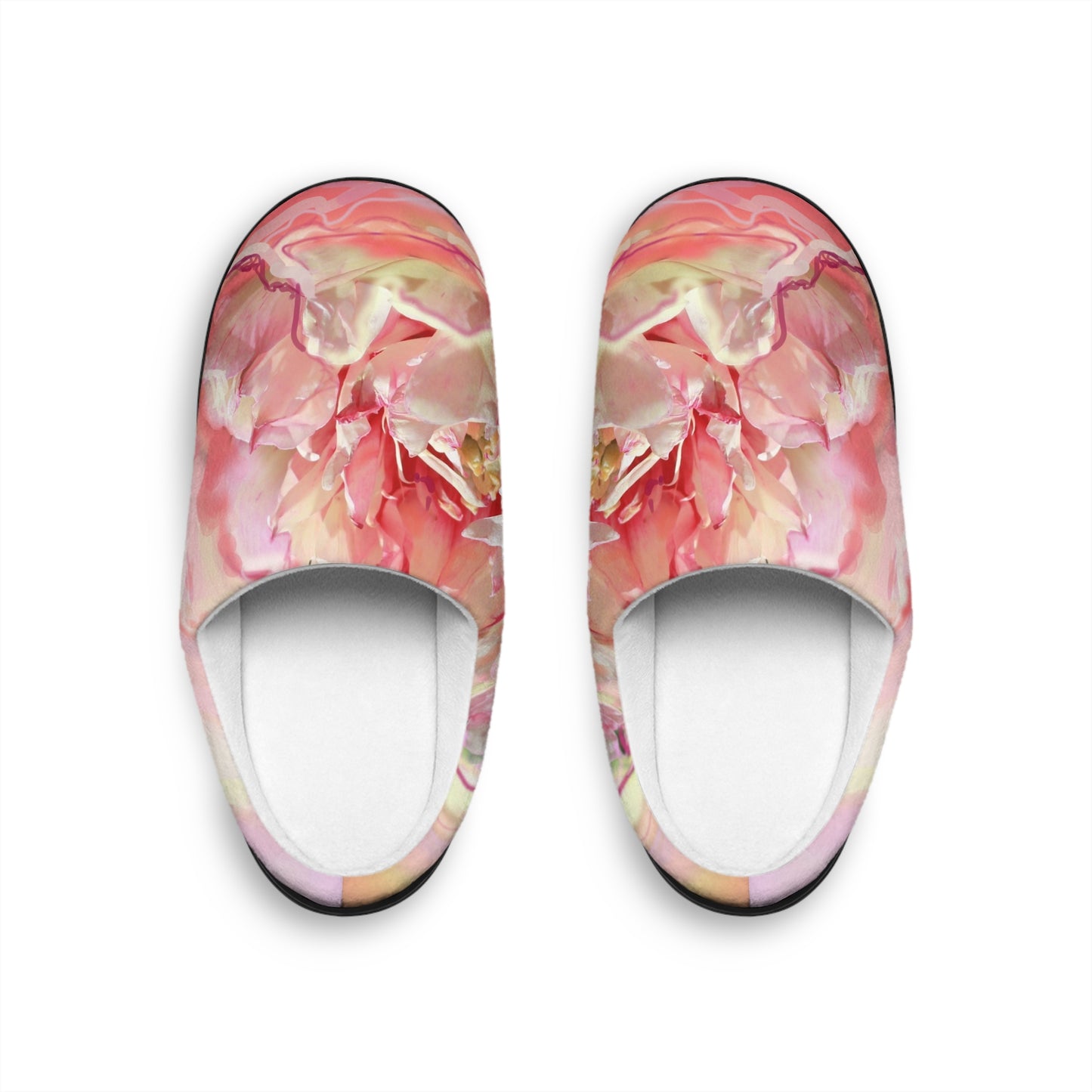Men's Abstract Floral Indoor Slippers - Cozy Comfort for Home