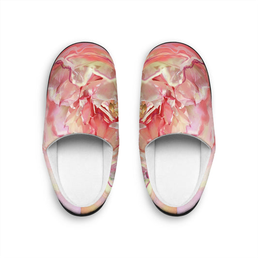 Men's Abstract Floral Indoor Slippers - Cozy Comfort for Home