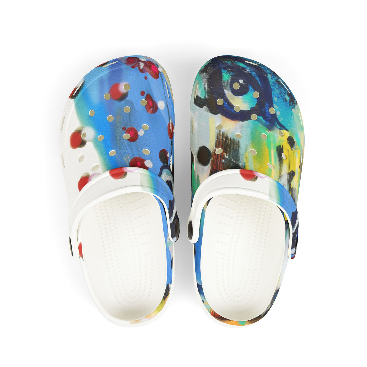 Colorful Kid's EVA Foam Clogs - Fun Splash Design for Playful Adventures