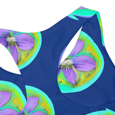 Vibrant Floral Girls Two Piece Swimsuit for Summer Fun