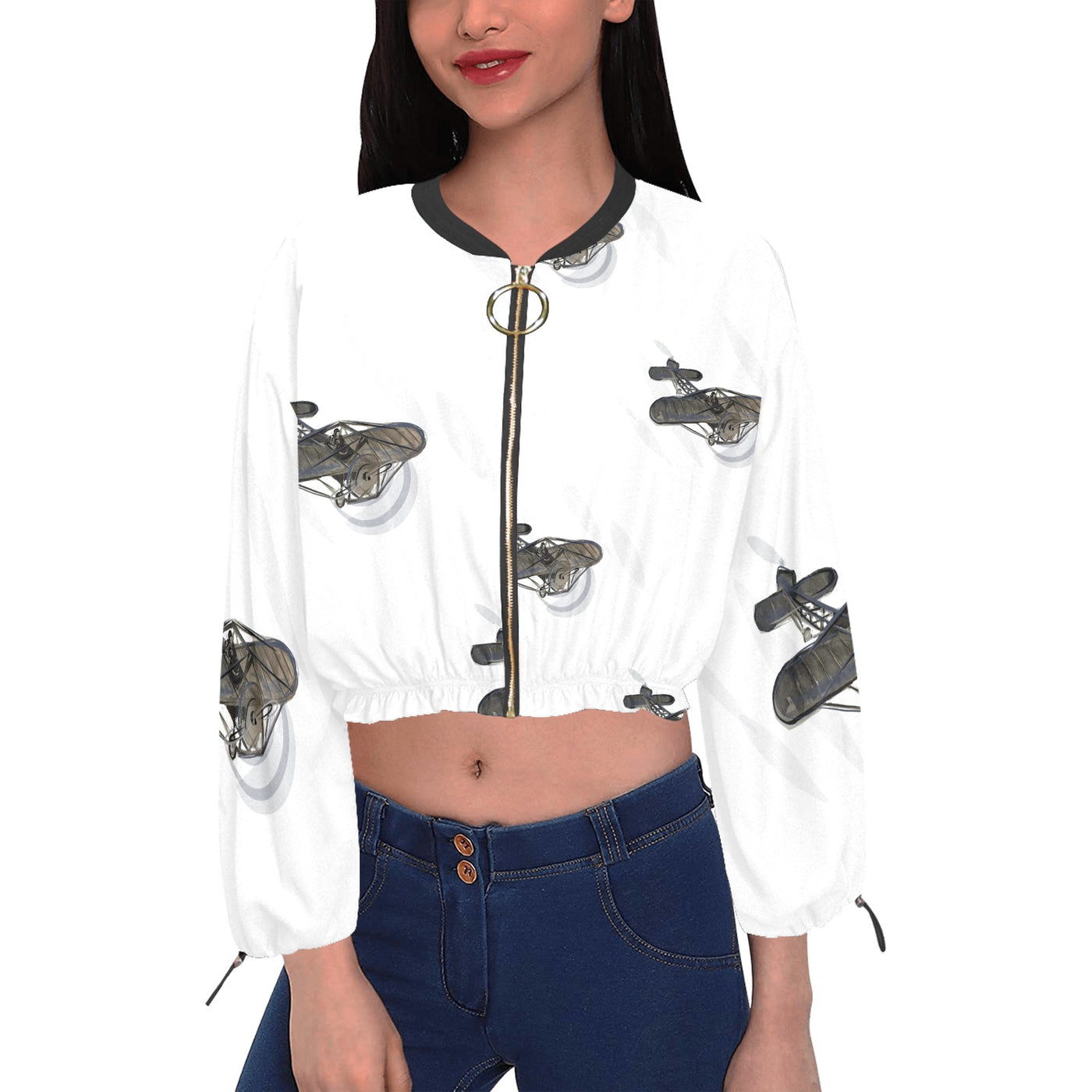 Women's Chiffon Cropped Jacket