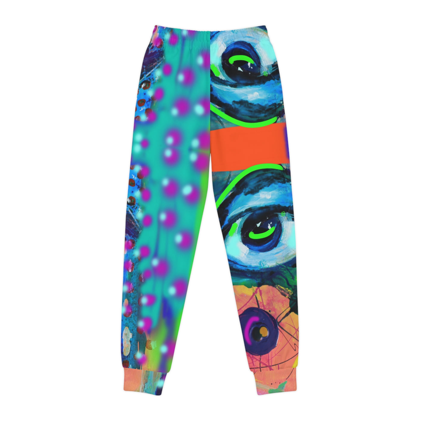Vibrant Youth Joggers - Colorful Artistic Design for Creative Kids