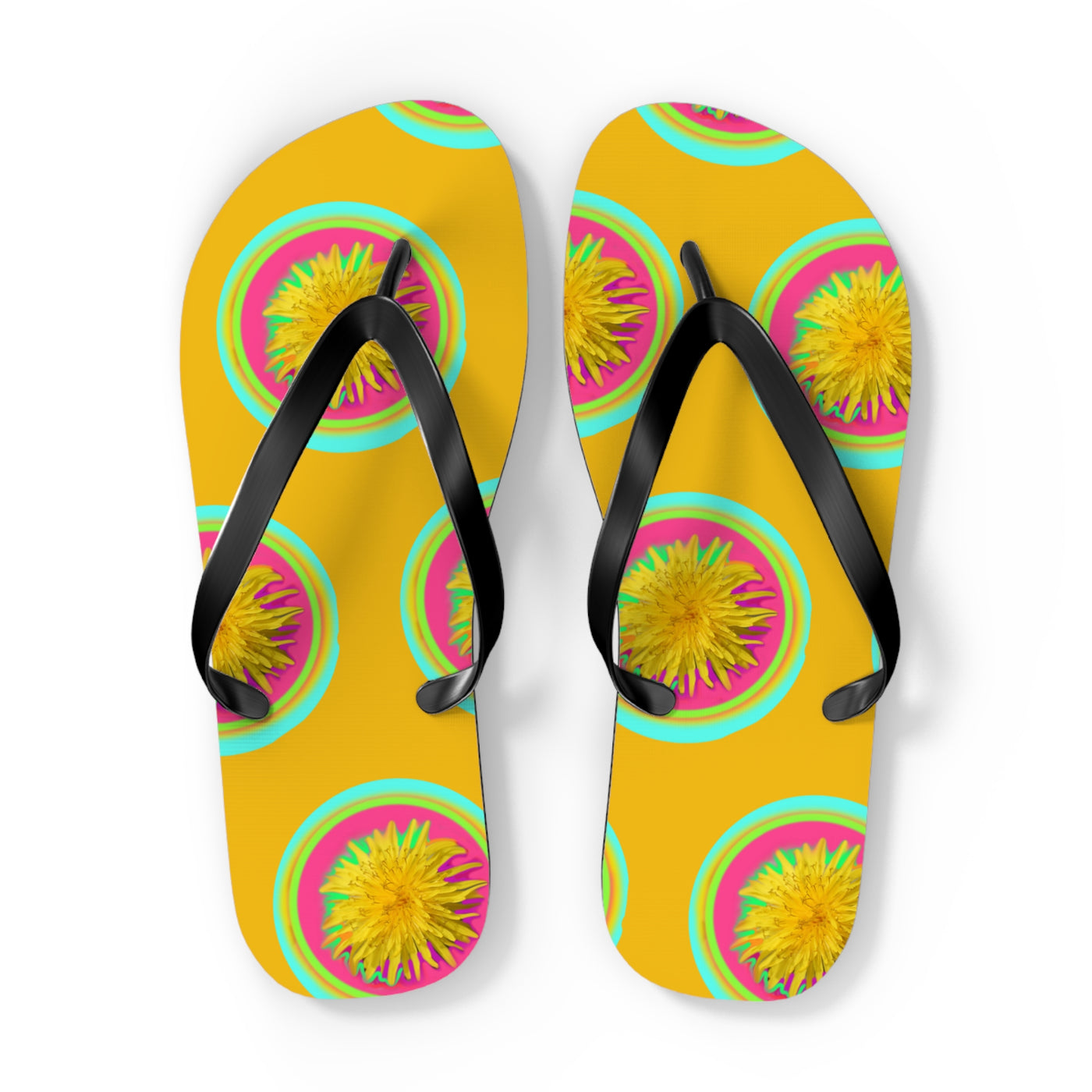 Vibrant Floral Flip Flops | Fun Summer Sandals for Beach Days