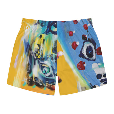 Vibrant Artistic Swim Trunks for Summer Fun