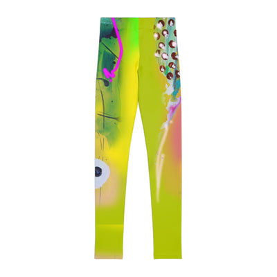 Vibrant Youth Leggings with Abstract Art Design