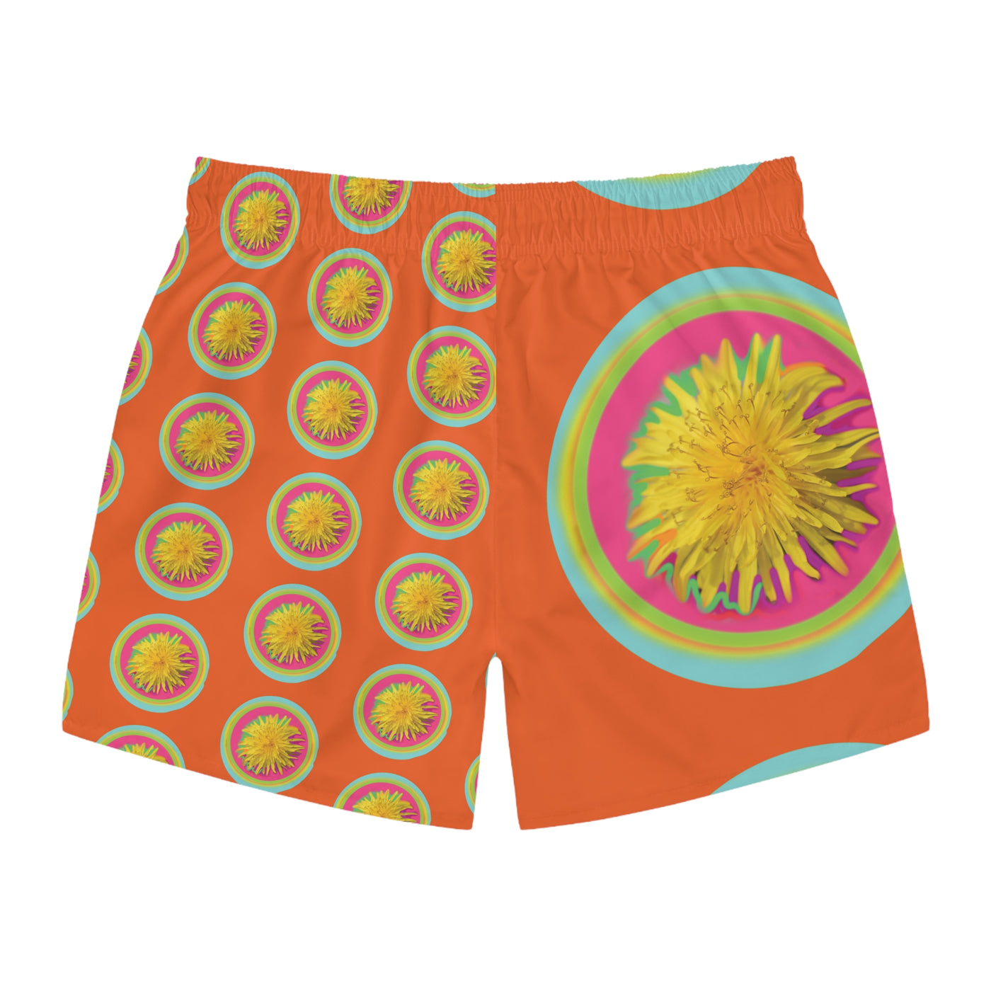 Vibrant Floral Swim Trunks - Bright Summer Beachwear