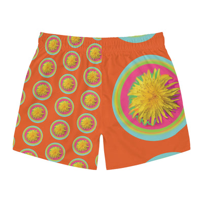 Vibrant Floral Swim Trunks - Bright Summer Beachwear