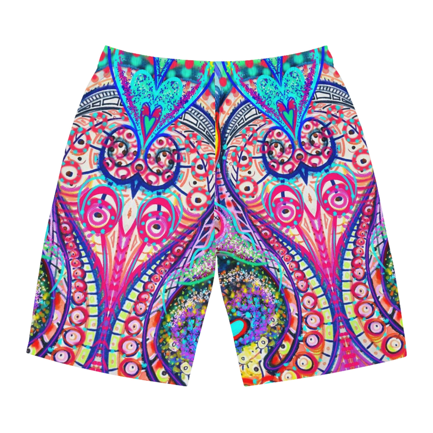 Lebendige künstlerische Boardshorts für Herren – einzigartige Strandbekleidung für Sommerspaß