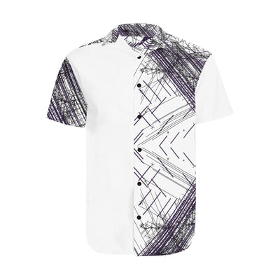 Men's Short Sleeve Shirt With Lapel Collar