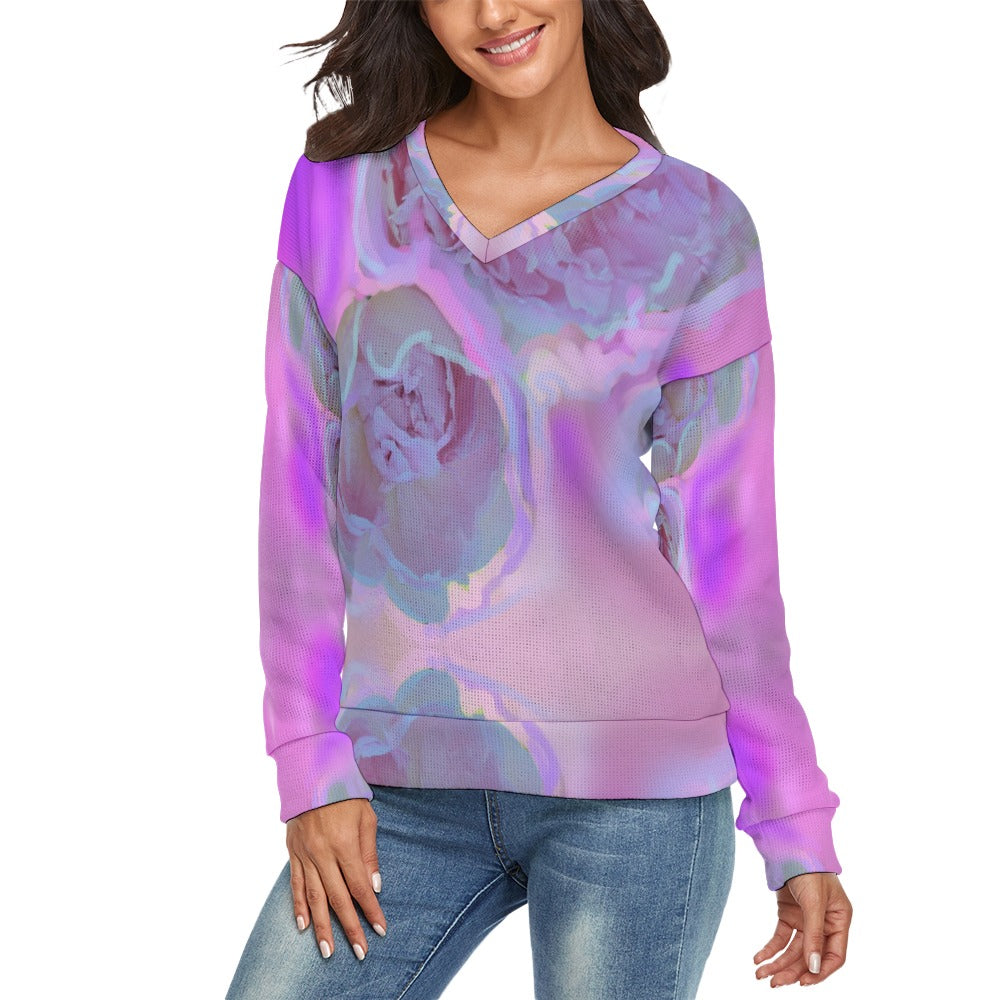 Women's V-Neck Long Sleeve Sweater