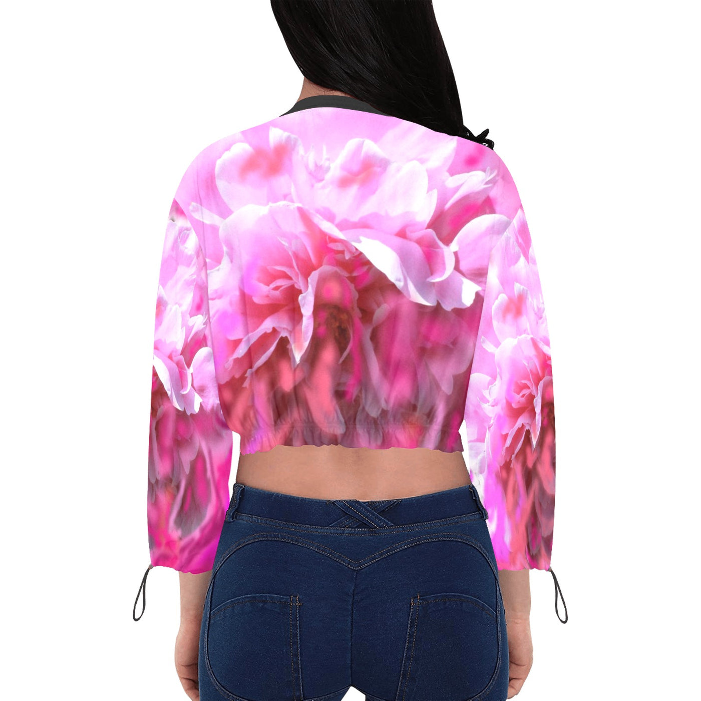 Women's Chiffon Cropped Jacket