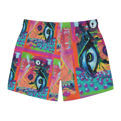 Vibrant Artistic Swim Trunks | Colorful Beachwear for Summer Fun