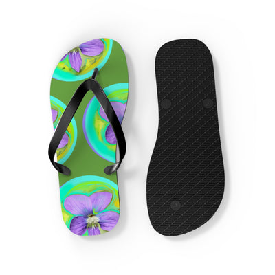 Vibrant Floral Flip Flops - Perfect for Summer and Beach Fun