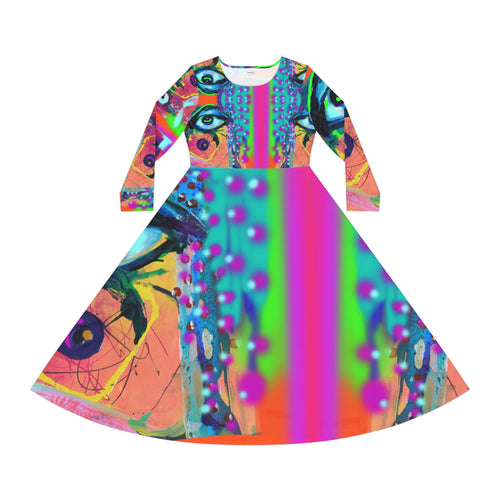 Women's Long Sleeve Dance Dress