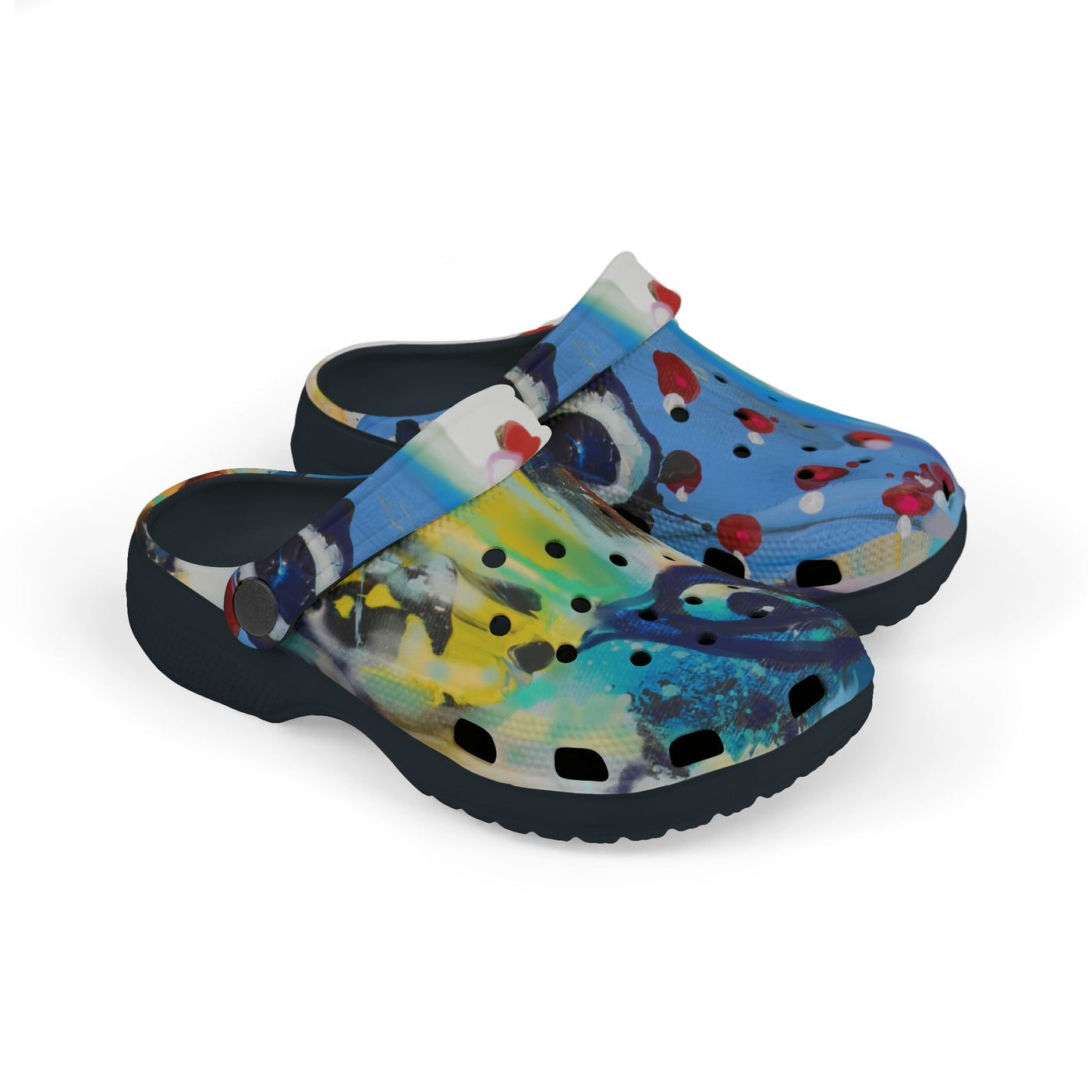 Colorful Kid's EVA Foam Clogs - Fun Splash Design for Playful Adventures