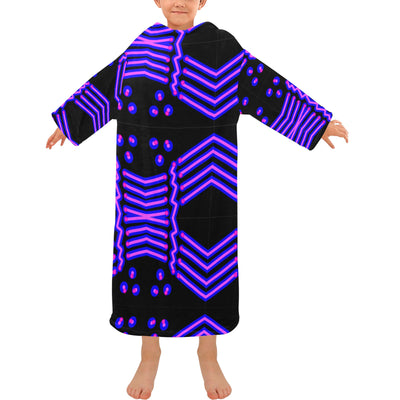 Blanket Robe with Sleeves for Kids