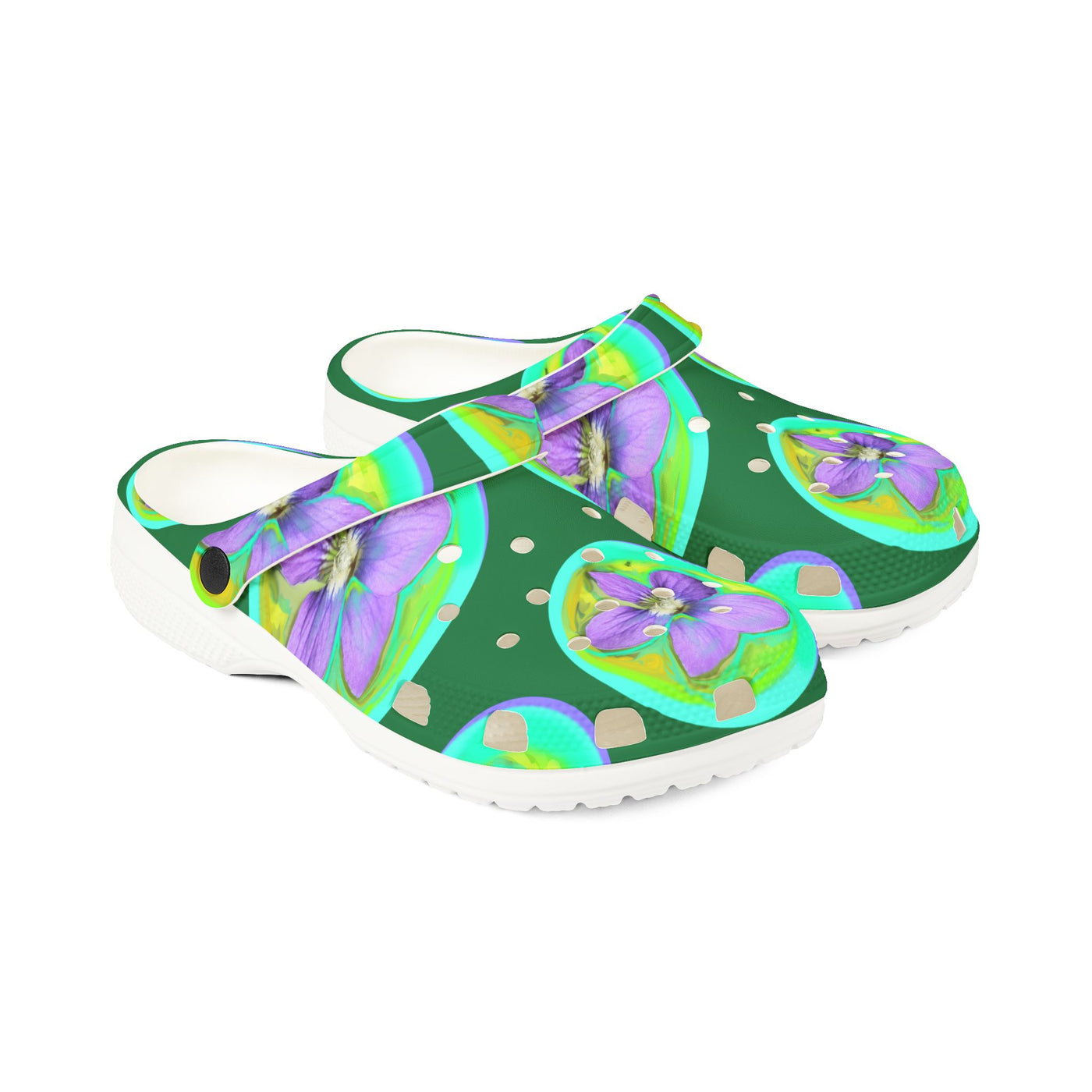 Floral EVA Foam Rubber Clogs - Comfortable and Stylish Slip-Ons