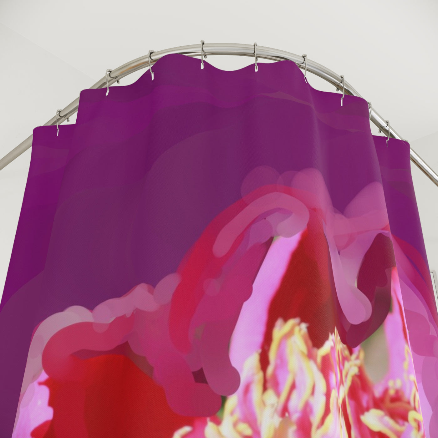 Vibrant Floral Shower Curtain - Brighten Up Your Bathroom Decor