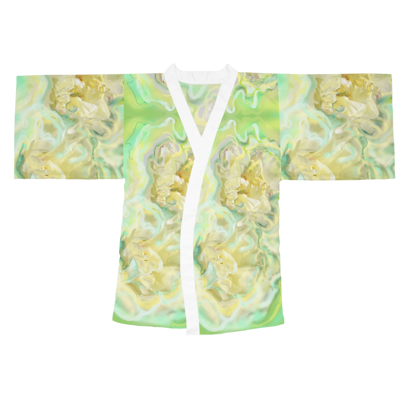 Elegant Floral Long Sleeve Kimono Robe – Perfect for Relaxation and Special Occasions