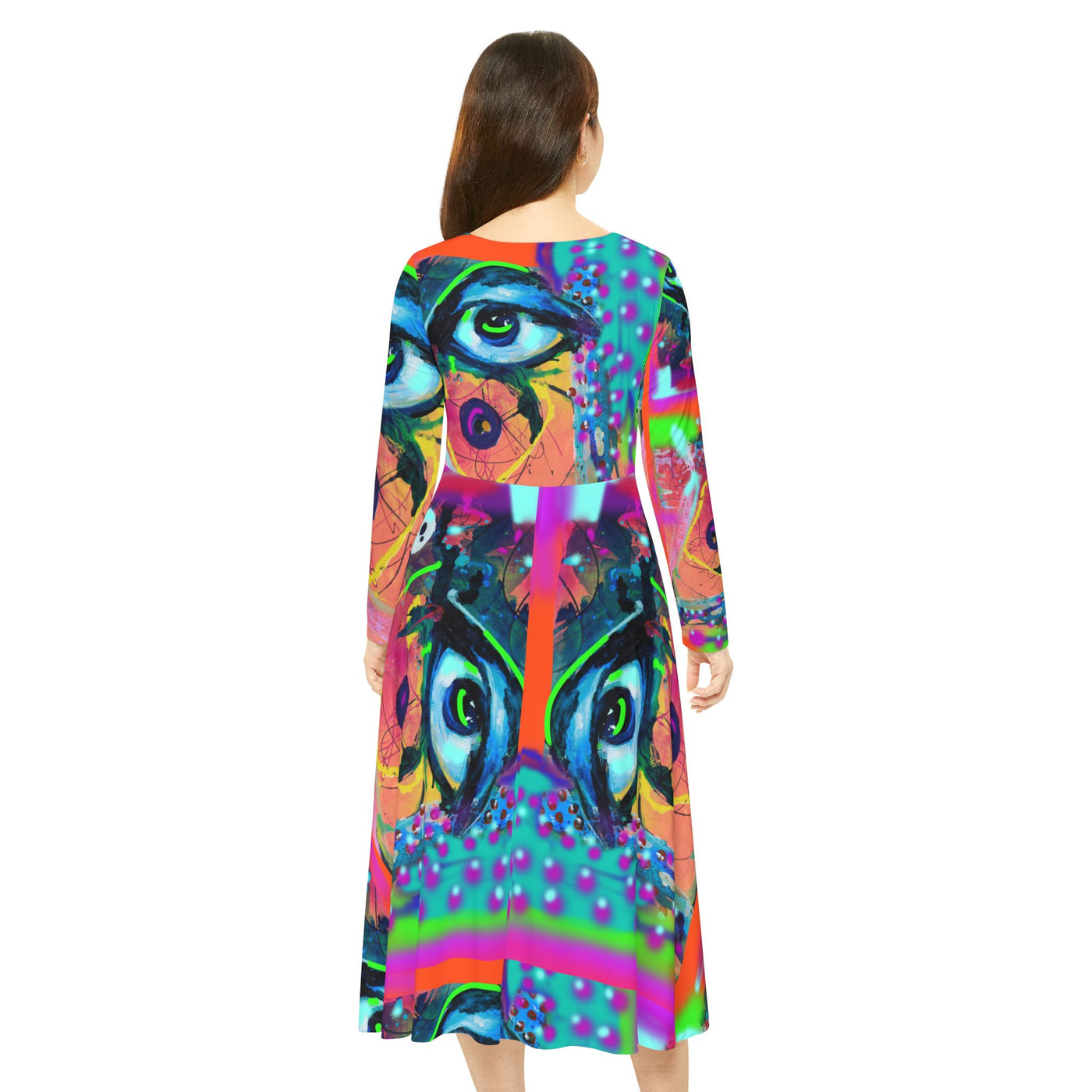 Women's Long Sleeve Dance Dress