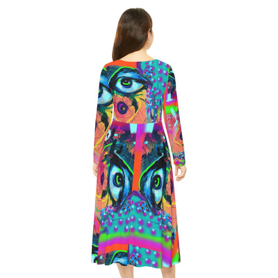 Women's Long Sleeve Dance Dress