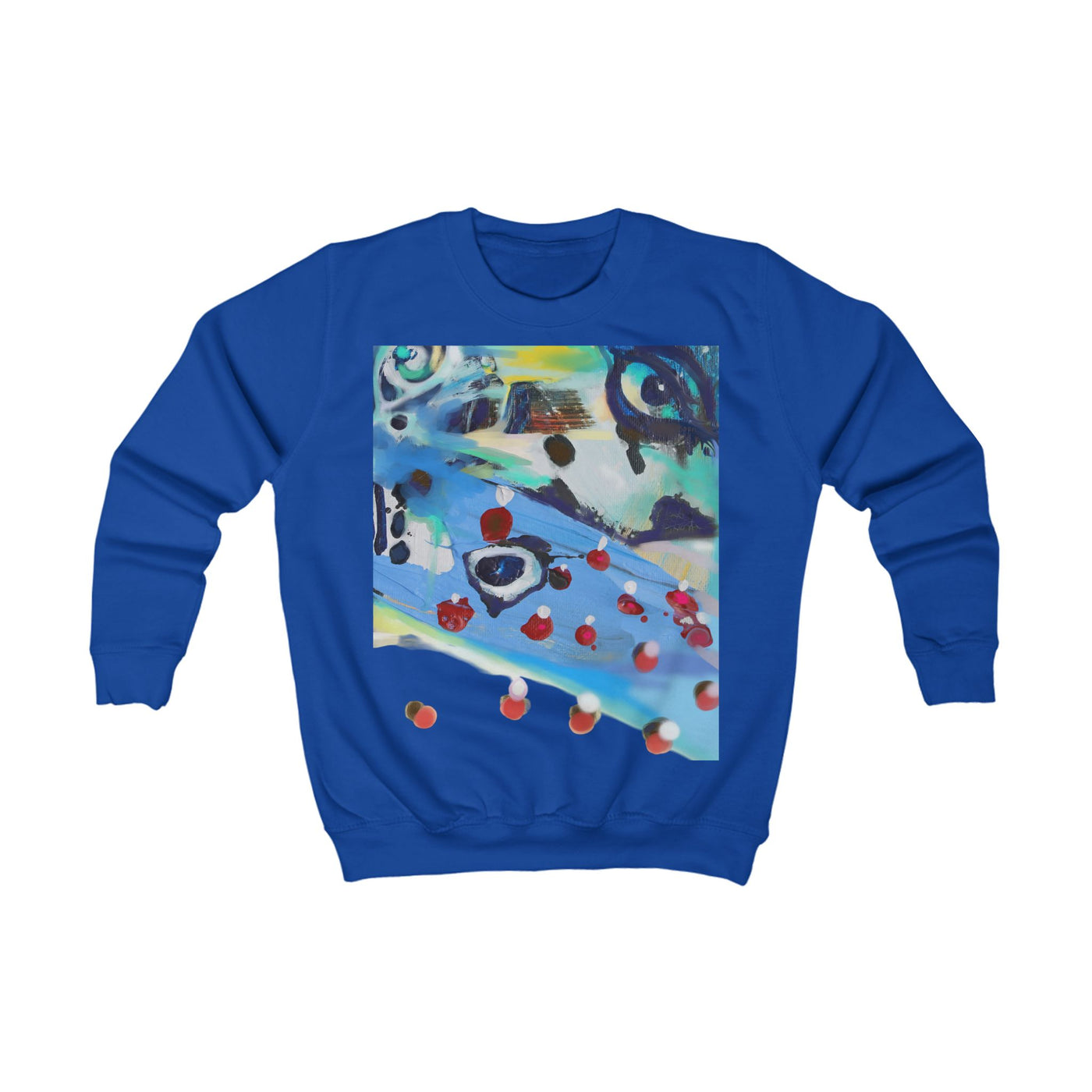 Colorful Artistic Kids Sweatshirt - Unique Design for Creative Youngsters