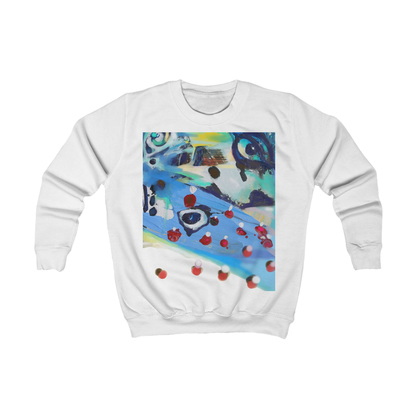 Colorful Artistic Kids Sweatshirt - Unique Design for Creative Youngsters
