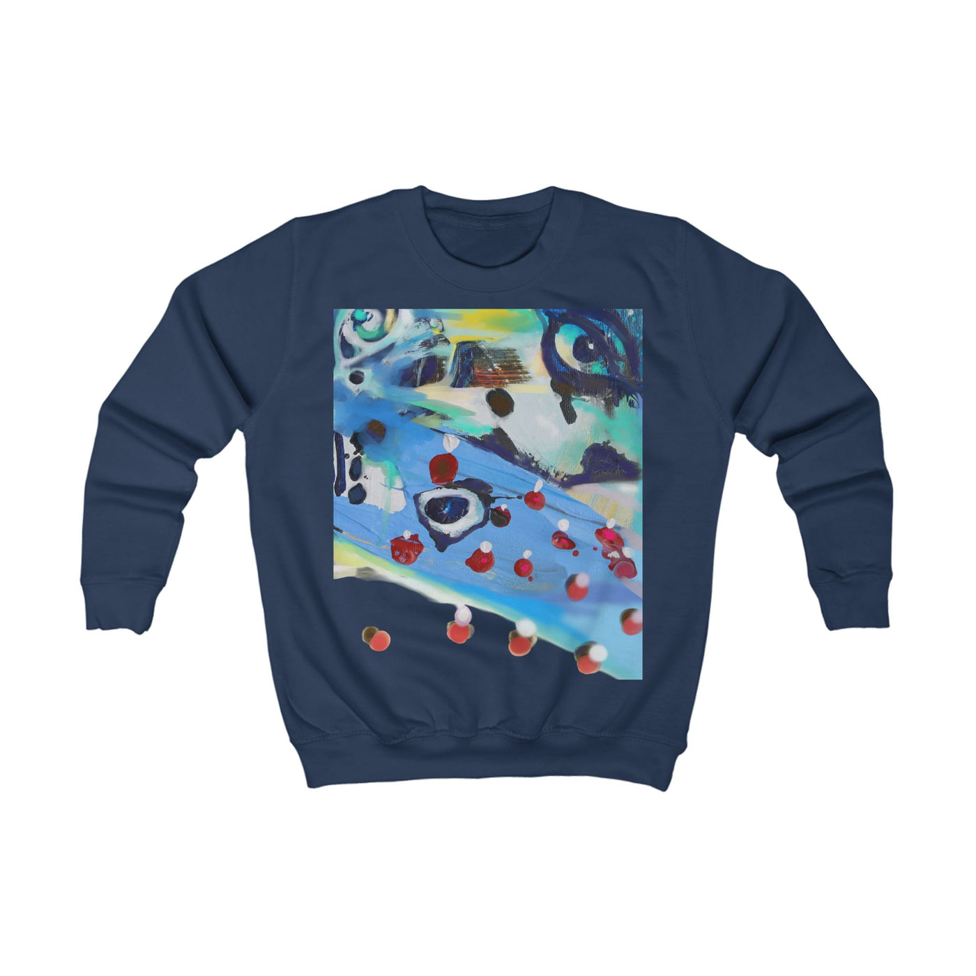 Colorful Artistic Kids Sweatshirt - Unique Design for Creative Youngsters