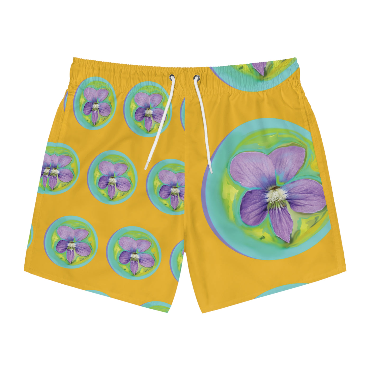 Vibrant Floral Swim Trunks for Summer Fun