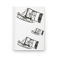 Vintage Biplane Hardcover Journal — Aviation Sketch Notebook — Original Artwork | ArtistDione