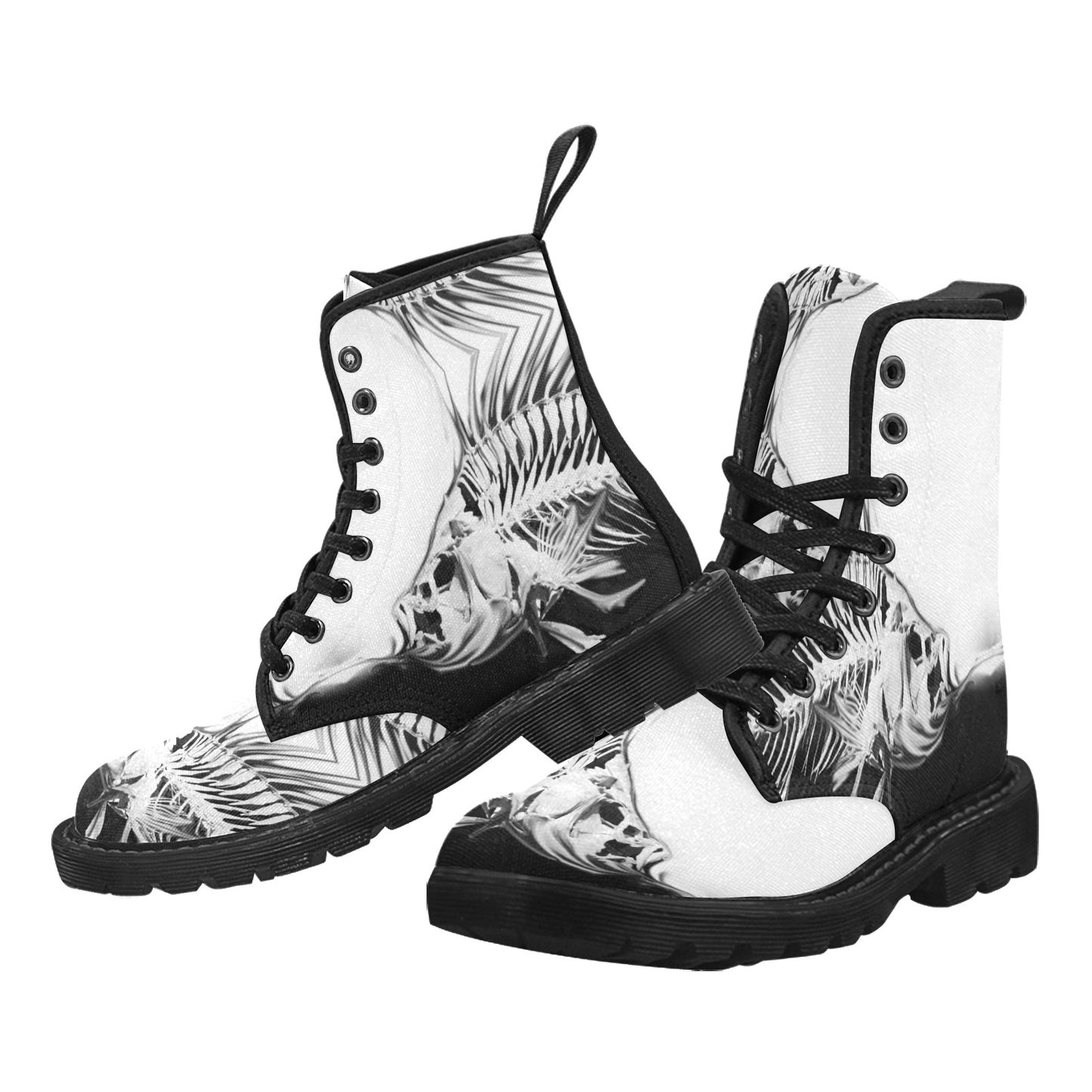 Women's Lace Up Canvas Boots