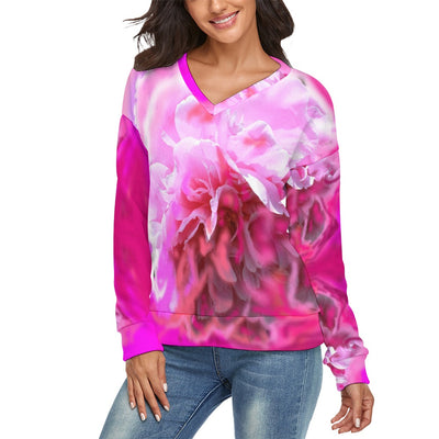 Women's V-Neck Long Sleeve Sweater