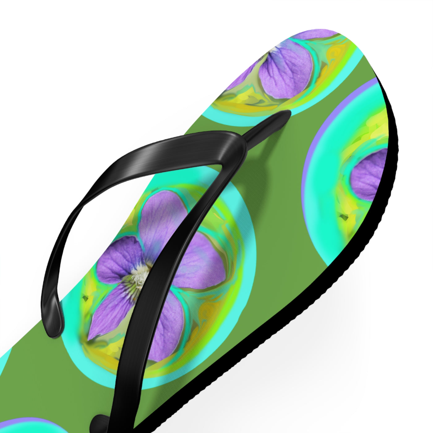 Vibrant Floral Flip Flops - Perfect for Summer and Beach Fun