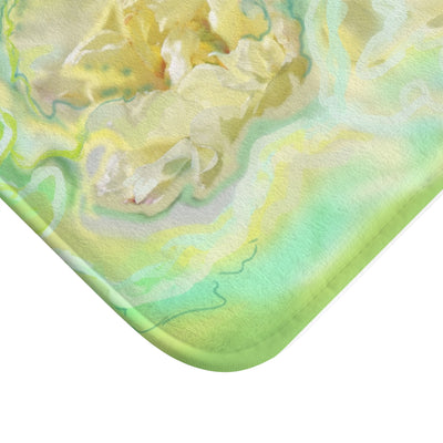 Stylish Green Floral Bath Mat – Modern Home Decor
