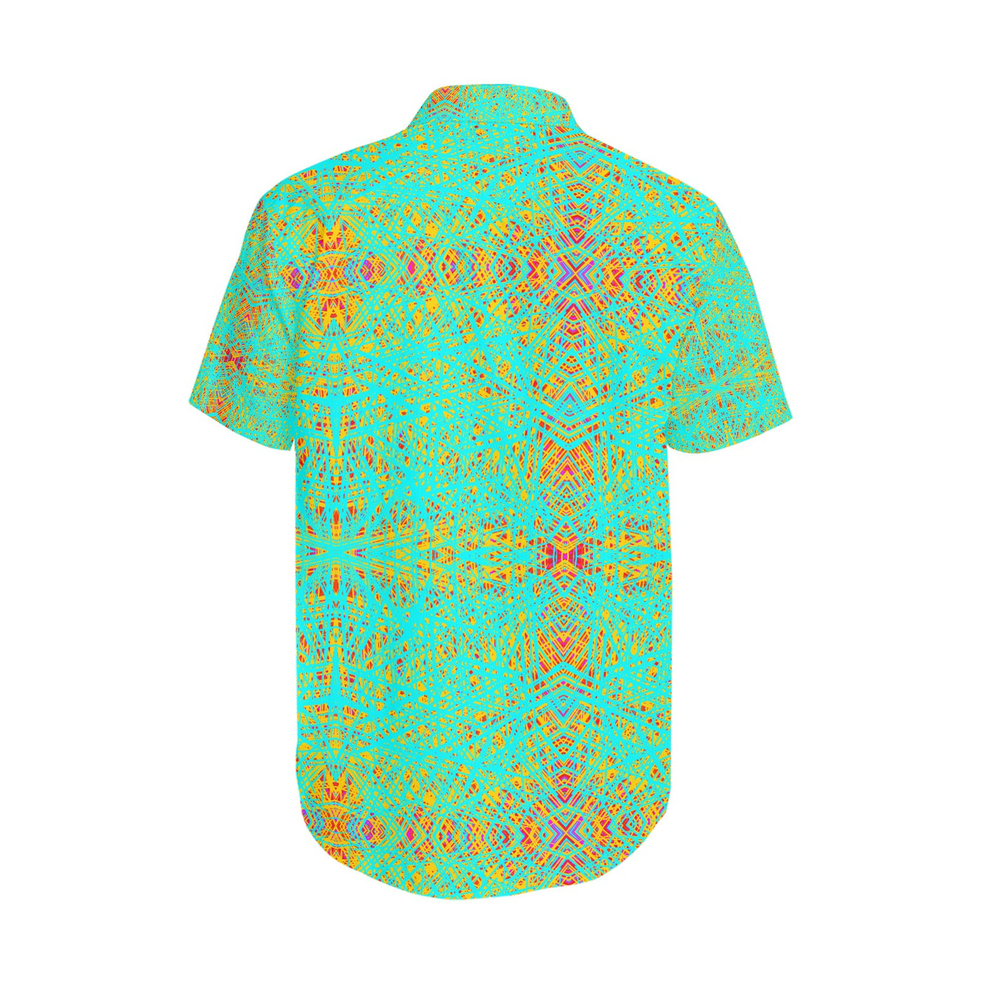 Men's Short Sleeve Shirt With Lapel Collar