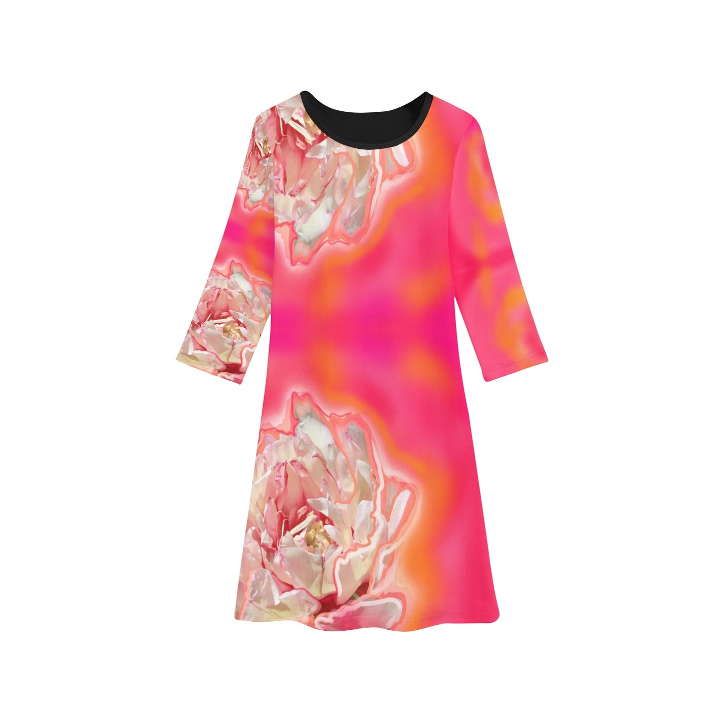 Langärmliges Kleid für Mädchen