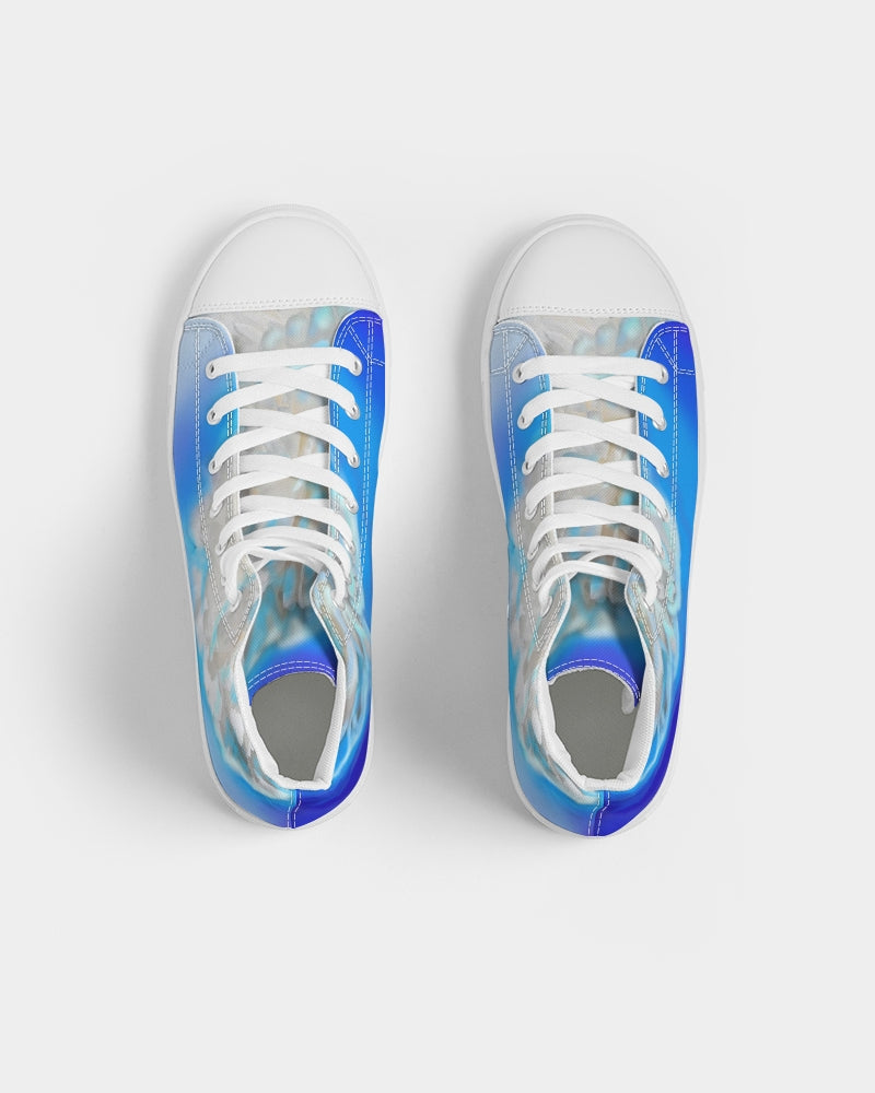 Blue Women's Hightop Canvas Shoe