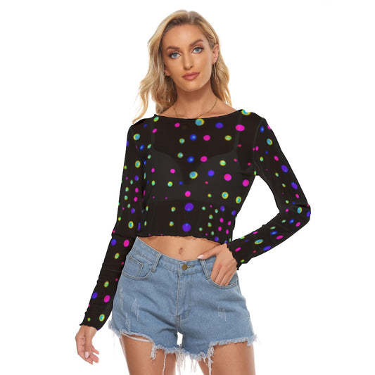 Women's Mesh Long Sleeves T-shirt