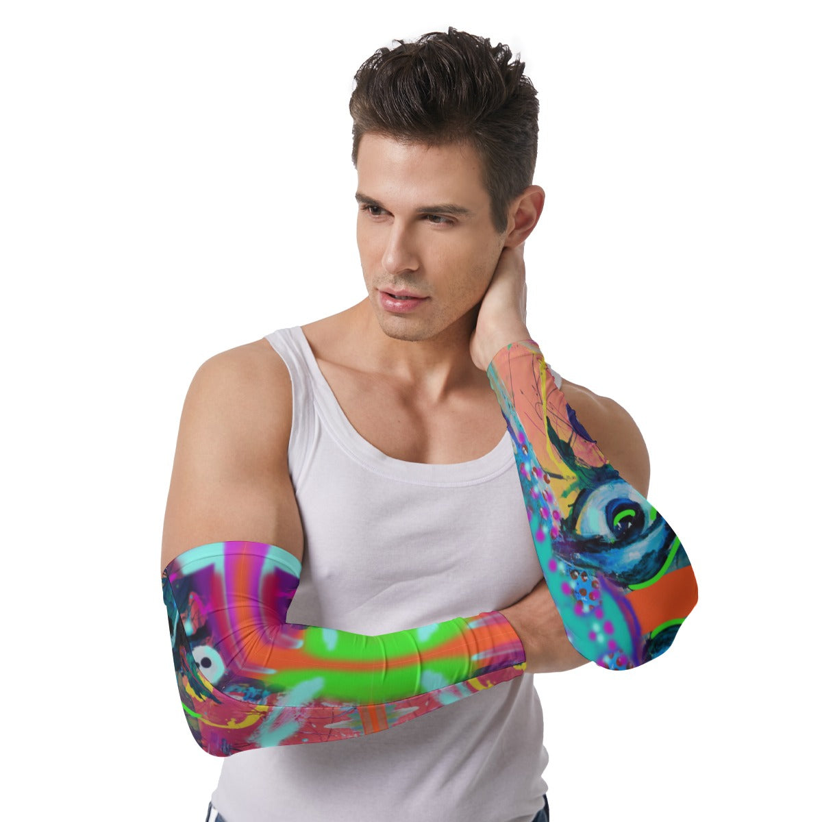 Abstract Print Unisex Sunscreen Oversleeve