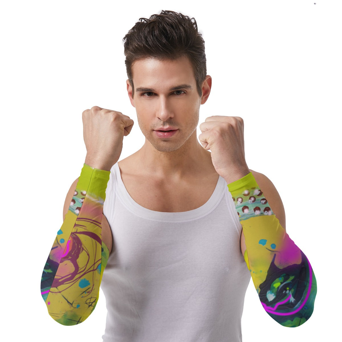 Abstract Unisex Sunscreen Oversleeve