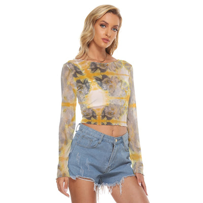 Women's Mesh Long Sleeves T-shirt