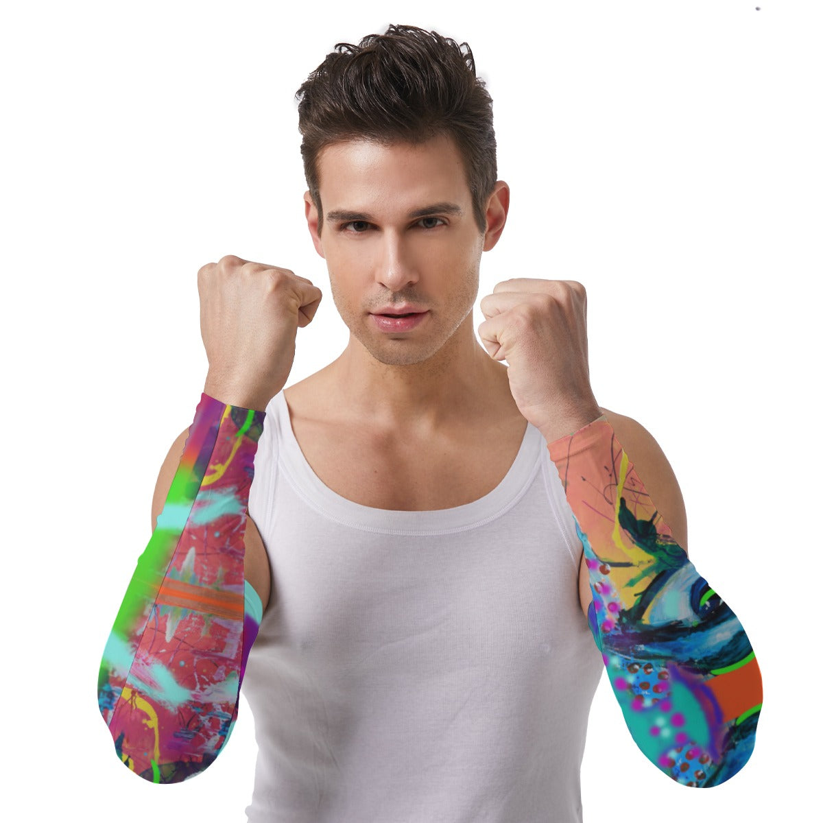 Abstract Print Unisex Sunscreen Oversleeve